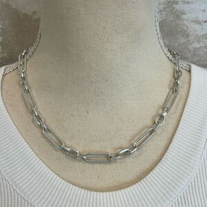 Long & Round links chain necklace